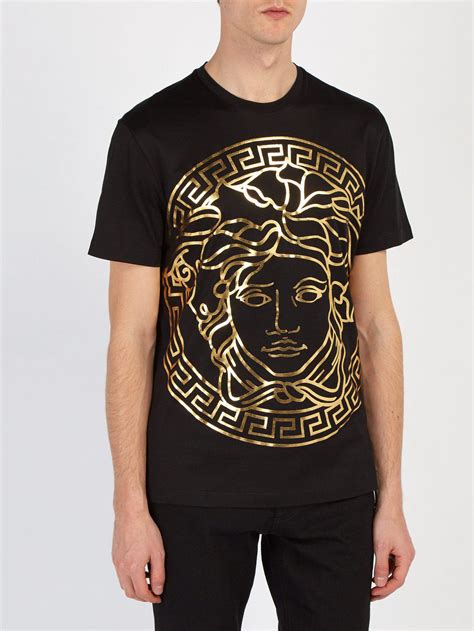 versace gold and black shirt|gold versace shirts for men.